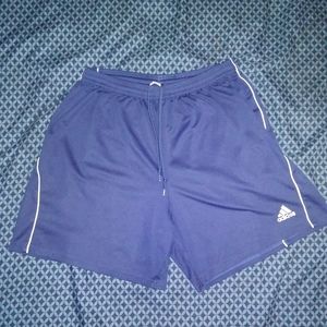 Adidas ClimaLite Large Navy Blue Shorts!